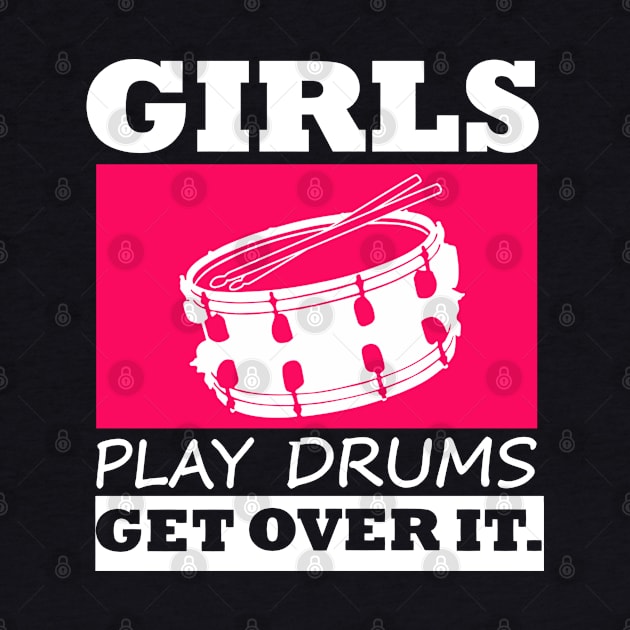 Girl Drummer Gift Female Drumming by Linco